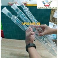 Ống sinh hàn, ngưng tụ xoắn, thẳng, bầu thí nghiệm dài 30cm