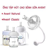 Ống Tập Hút Chống Sặc Thay Thế Cho Bình Sữa Cổ Rộng Dùng Được Cho Bình Avent Nature
