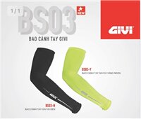 ỐNG TAY CHỐNG NẮNG GIVI BS03 ĐEN VÀNG
