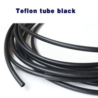 Ống Teflon màu đen Đường kính trong 1-11mm Ống chịu nhiệt độ cao Axit kiềm Ống Teflon chống ăn mòn * --