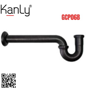 Ống thải chữ P bằng đồng Kanly GCP06B