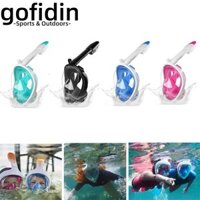 Ống thở, Ống thở lặn toàn mặt Kính lặn, Thiết bị bơi lội Chống sương mù An toàn lặn dưới nước Người lớn Bơi lội