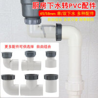 Ống thoát nước bồn rửa, phụ kiện bồn rửa rau, ống thoát nước nhà bếp, ống rửa chén mở rộng, ống thoát nước chống mùi NHRO