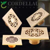 Ống thoát nước sàn CORDELLAUB, Ống thoát nước vòi hoa sen vuông có thể tháo rời chống gỉ, Chèn gạch chống thấm nước đa năng Nhà bếp thoát nước phòng tắm chống mùi