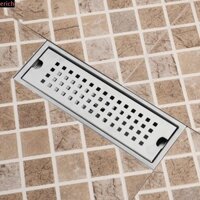 Ống thoát nước sàn tắm KOPIDA, Lưới hình chữ nhật Treo sàn phòng tắm Tấm dài, Lưới lọc cống Máy bắt tóc có thể tháo rời 20 / 30 / 40 / 50cm Bộ lọc thoát nước bằng kim loại Ditch