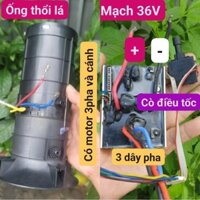 ống thổi lá, thổi bụi motor không than và cánh quạt, tháo máy thổi lá pin