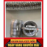 Ống Thông Gió Tròn,Ống Gió Mềm,Ống Dẫn Gió Mềm Cuộn Dài 8 Mét D100 D125,D150, D200 dùng thông gió cho nhà hàng quán ăn