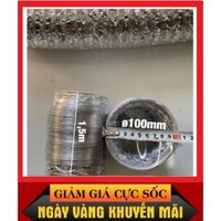 Ống Thông Gió Tròn,Ống Gió Mềm,Ống Dẫn Gió Mềm Cuộn Dài 8 Mét D100 D125,D150, D200 dùng thông gió cho nhà hàng quán ăn