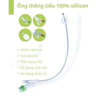 Ống thông Tiểu 3 Nhánh 100% Silicon (Loại Tốt - Lưu Đến 30 Ngày)
