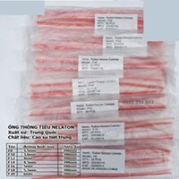 Ống thông tiểu nữ Nelaton cao su tiệt trùng, dây thông tiểu nữ, các size 8F,10F,12F,14F,16F,18F,20F(20 cái/1 túi).
