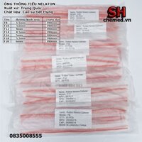 Ống thông tiểu nữ Nelaton cao su tiệt trùng, dây thông tiểu nữ, các size 8F,10F,12F,14F,16F,18F,20F