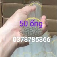 Ống thủy tinh thí nghiệm combo 50 trắg