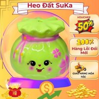 Ống tiết kiệm hình túi tiền/hũ vàng, đựng tiền tiết kiệm, trang trí, quà tặng,Heo đất SuKa