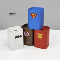 Ống tiết kiệm mini trụ vuông Siêu nhân logo 7x10