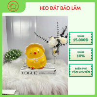 Ống tiết kiệm tiền tạo hình gà con đội nón cute Size To- Heo Đất Bảo Lâm