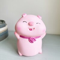 Ống Tiết Kiệm Trang Trí Heo Hồng Smile 2 Sắc Thái Hàng chính hãng - Cười có nơ