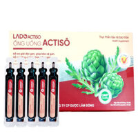 Ống uống Actiso Ladophar (Không đường), Giúp mát gan, lợi mật
