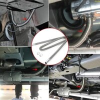 Ống xả máy sưởi đỗ xe hơi Alittle 200cm với 2 kẹp nhiên liệu cho ống xả xe tăng T