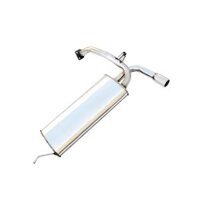 Ống xả ô tô Hafei Saibao phần giữa và phía sau Bộ giảm thanh bằng thép không gỉ Bộ giảm âm dày với vít thảm pô 2 ống xả ống xả đoạn cuối kia morning Ống xả