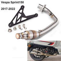Ống xả xe máy bằng thép không gỉ cho Vespa Sprint150 2017-2022 Ống khuỷu tay có DB Killer