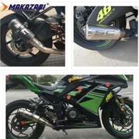 Ống xả xe máy Ống xả giảm thanh thoát ống xả Moto sửa đổi Ống xả ống xả khí thải DB sát thủ dành cho Suzuki Raider 150 Fi cb650f Pcx 125 CBR650 Click 150 YAMAHA YZF R25 XMAX300 Nmax NVX MT09 bắn tỉa 150