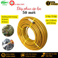 Ống xịt thuốc sâu dùng phun thuốc, dây rửa xe áp lực cao dài 50 mét 8.5mm và 6.5mm | BH 12 tháng