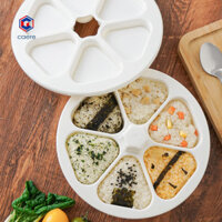 Onigiri Maker 6 Lưới Cấp Thực Phẩm Báo Chí Không Dính Dễ Dàng Phát Hành DIY Nhựa Tam Giác Cơm Bóng Sushi Dụng Cụ Làm Khuôn Bento Dụng Cụ