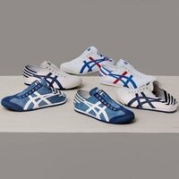 Onitsuka nam nữ giày thường ngày MEXICO 66 Paraty sọc chính tả giày vải cặp đôi giày thể thao thông thường Joker TH342N-0250-1 RNLZ