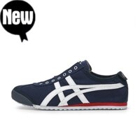 ONITSUKA TIGER Onitsuka hổ ASICS Tigre Mexico 66tiger 66 Giày Vải Nam Nữ Giày Thể Thao Xanh Trắng