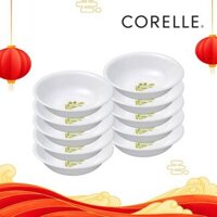 ONLINE | Bộ 10 Chén súp thủy tinh Corelle 410-OG-LP, hoa văn Olive Garden, 17cm, 290ml