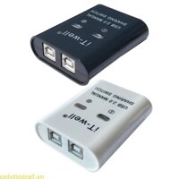 Onlytiming1 Thiết bị chia sẻ máy in USB 2 in1 Công tắc chia sẻ máy in Hướng dẫn sử dụng Bộ chuyển đổi KVM