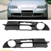Onlytiming1 Vỏ khung trang trí đèn sương mù ô tô cho E60 E61 535i 51117049243 51117049244 Vỏ viền đèn sương mù