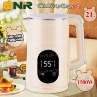 ONR Ấm Siêu Tốc 24h Giữ Nhiệt Bằng Thép Không Gỉ Đôi Lớp Chống Nóng An Toàn Tự Động Ngắt Điện 1500W