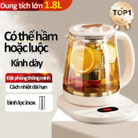 ONR Ấm Siêu Tốc, Ấm Đun Điện Đa Chức Năng 1.8L, Ấm Pha Trà, Có Lưới Lọc, Đun Nước/Nấu Trà/Yến Sào
