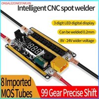 Ons 99 Gears 8V-24V Spot Welder Kit Công suất kỹ thuật số Có thể điều chỉnh điểm Bút hàn Bảng điều khiển Tấm niken cho 18650 Lithium tại