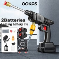 OOKAS Máy rửa áp suất cao chạy pin 48V Máy rửa xe hơi không dây cầm tay súng phun nước có thể sạc lại