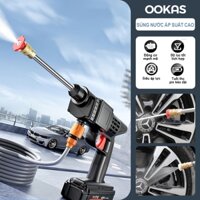 OOKAS Máy rửa áp suất cao chạy pin 48V Máy rửa xe hơi không dây cầm tay súng phun nước có thể sạc lại