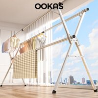 OOKAS Sào phơi đồ inox áo Gấp gọn Cây treo quần áo Giá treo đồ Cao cấp Cây phơi