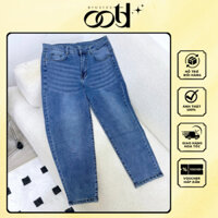 OOTD BIGSIZE | Quần jean bigsize 9 tấc co giãn trơn wash
