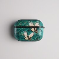 Ốp airpod Docasevn - mẫu SONG HẠC - Ốp da cho airpod pro , airpod 3, 4