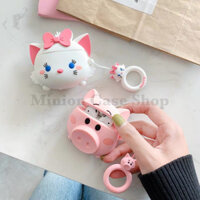 Ốp airpod/case airpod/bao airpod 1 và 2,i11,i12, i99, i100...heo và mèo kute silicon dẻo cao cấp