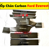 Ốp Bậc Chân, Nẹp Bước Chân Carbon Xe Ford Everest 2023-2018 Mẫu Carbon Cao Cấp Nhất Thị Trường