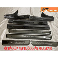 Ốp bậc cửa, Nẹp bước chân Kia Cerato 2019-2021 –  Titan (Hàng cao cấp) tặng keo trợ dính