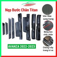 Ốp bậc cửa nẹp bước chân TITAN ô tô AVANZA 2022-2023 chống trầy bảo vệ xe