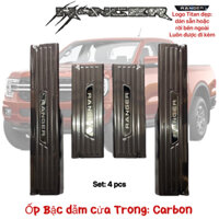 Ốp bậc cửa Nẹp bước chân xe Ford Ranger 2023 2024 2025 2026 Carbon trang trí xe chống xước