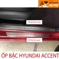 Ốp bậc cửa , Nẹp bước chân Hyundai Accent 2018-2022 - INOX