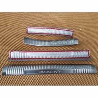 Ốp bậc cửa, Nẹp cửa Accent 2019-2020-2021, INOX, Trong, op bac cua nep buoc chan