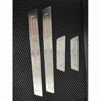 Ốp bậc cửa, Nẹp cửa Kia Morning 2012-2019-2020, INOX, Ngoài, op bac cua nep buoc chan