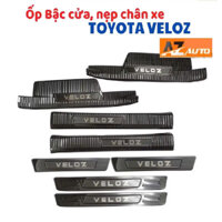 Ốp Bậc Cửa Toyota Veloz 2022-2025 Nẹp Bước Chân Cao Cấp, Chống Xước, Tăng Thẩm Mỹ Xe