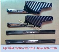 Ốp bậc cửa trong HONDA CRV 2018 nhựa đen titan